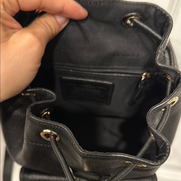 Black Leather Backpack by - Picture 7 of 9